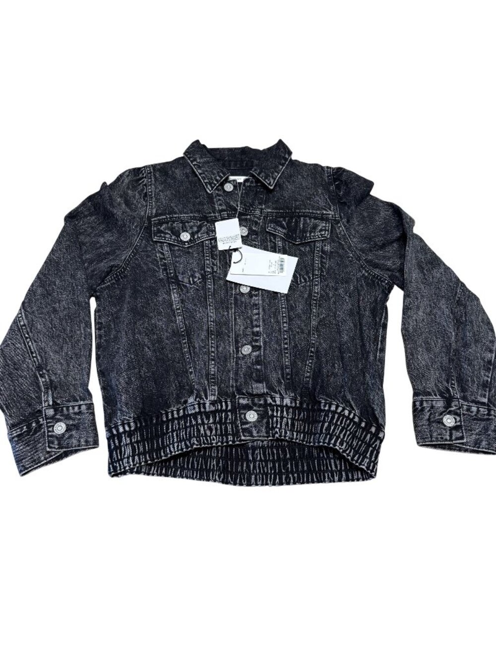 NWT Moussy Black 100% Cotton Denim Jean Jacket Women's Size 2